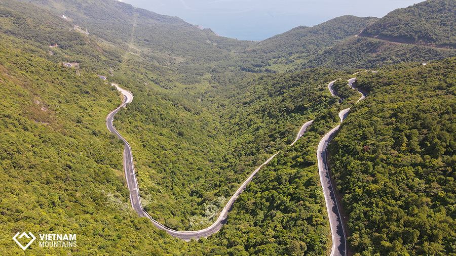 Central Vietnam mountain pass a beautiful drive