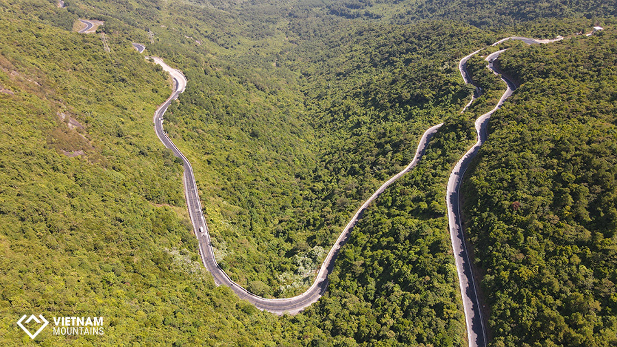 Central Vietnam mountain pass a beautiful drive